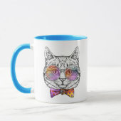 Kluge Miezekatze Kat Tasse (Links)