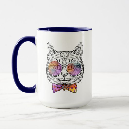 Kluge Miezekatze Kat Tasse (Links)