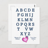 Kluge romantische Vermisste Distanz Postkarte (Vorne/Hinten)