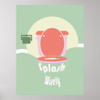 Kluge Splash: Die Toilettenwand Kunst