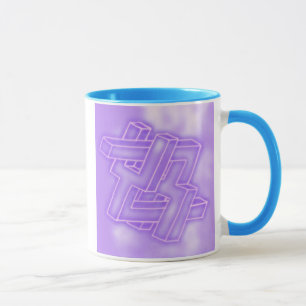 Kluge Tasse des Neons zu