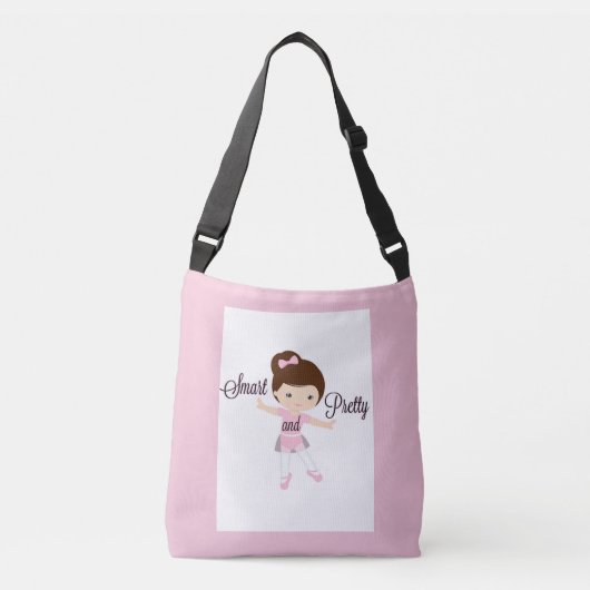 Kluge und Hübsche Balletttasche Rosa Crosstraßenbe Tragetaschen Mit Langen Trägern (Vorderseite)