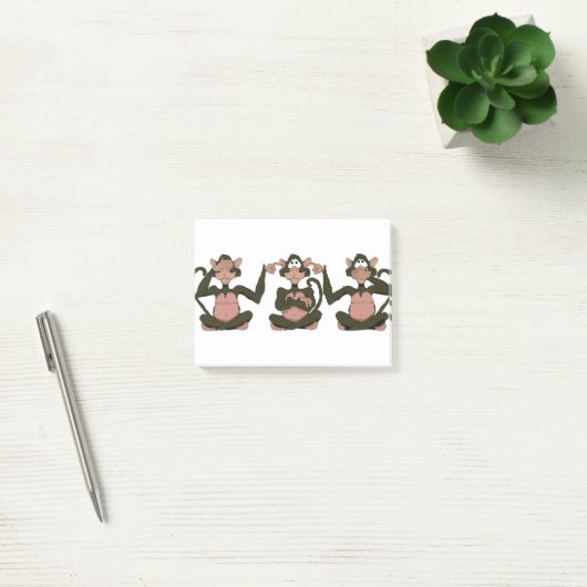 KLUGER AFFE 3 POST-IT KLEBEZETTEL (Büro)