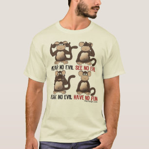 Kluger Affe-Humor T-Shirt