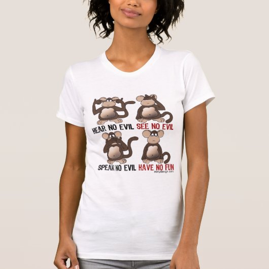 Kluger Affe-Humor T-Shirt (Vorderseite)