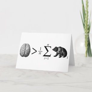 Klüger als der durchschnittliche Bär Feiertagskarte