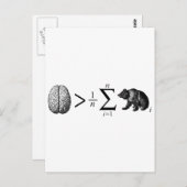 Klüger als der durchschnittliche Bär Postkarte (Vorne/Hinten)