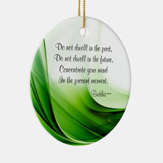 Kluger Buddha zitiert abstrakte Keramik Ornament (Rechts)