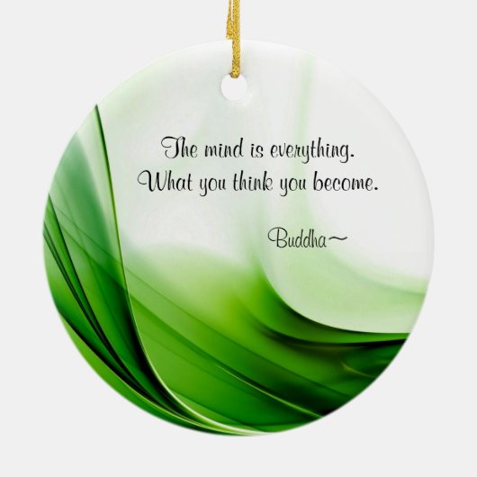 Kluger Buddha zitiert abstrakte Keramik Ornament (Hinten)