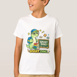 Kluger Dinosaurier Zurück zur Schule T-Shirt