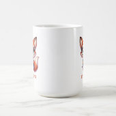 Kluger Fuchs-Buchliebhaber Kaffeetasse (Mittel)