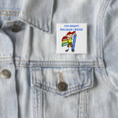 Kluger Junge, weil ich lese Button (Beispiel)