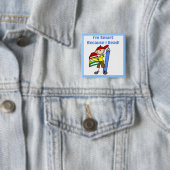 Kluger Junge, weil ich lese Button (Beispiel)