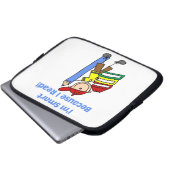 Kluger Junge, weil ich lese Laptopschutzhülle (Vorne Knopf)