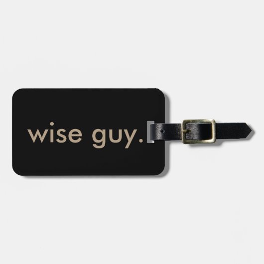 kluger Kerl Gepäckanhänger (Vorderseite horizontal)