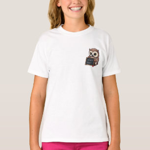 Kluger Mathe-Professor Eule Kinder T-Shirt