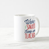 Klüger schlafen mit einem Lehrer geweckt Kaffeetasse (VorderseiteRechts)