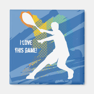 Kluger Tennis-Magnet: Liebe I dieses Spiel Magnet