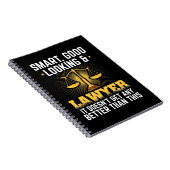 Kluger und guter Rechtsanwalt Notizblock (Rechte Seite)