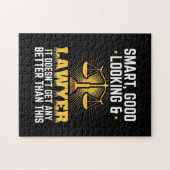 Kluger und guter Rechtsanwalt Puzzle (Horizontal)