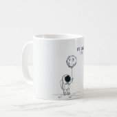 Klüger und romantischer Astronaut Kaffeetasse (Vorderseite Links)