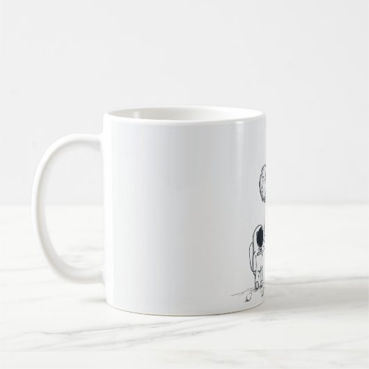 Klüger und romantischer Astronaut Kaffeetasse (Links)