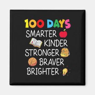 Klügere Kinder kräftiger heller 100 Tage Schoo Magnet