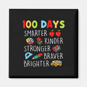 Klügere Kinder kräftiger heller 100 Tage Schoo Magnet