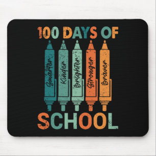 Klügere Kinder kräftiger heller 100 Tage Schoo Mousepad