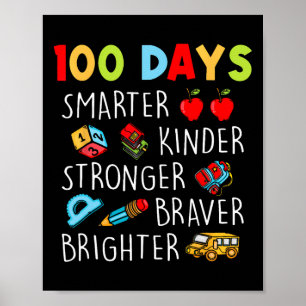 Klügere Kinder Stärker Heller 100 Tage Schule Poster