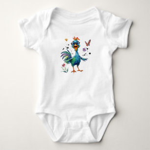 Kluges Hühnchen Baby Strampler