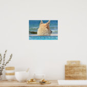 kluges inspirierendes Zitat mit dem deutschen Hirt Poster (Küche)