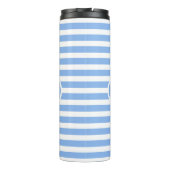 Kluges Monogramm gestreift Thermosbecher (Rückseite)