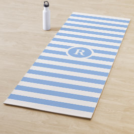 Kluges Monogramm gestreift Yogamatte