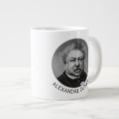 Klugheit Alexandre Dumas auf dem Leben Jumbo-Tasse (Vorderseite Rechts)