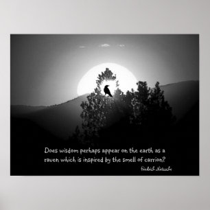 Klugheit als Rabe Poster