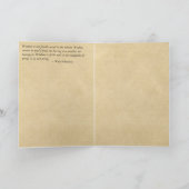 "Klugheit ist vom Soul" Abschluss-Zitat Karte (Innenseite)