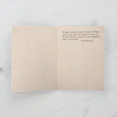 "Klugheit ist vom Soul" Abschluss-Zitat Karte (Innenseite)