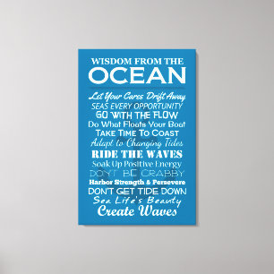 Klugheit vom Ozean Leinwanddruck