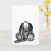 Klugheits-Gruß-Karte des Zen-(Ch'an) (freier Raum) Karte (Gelbe Blume)