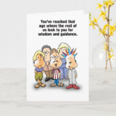 Klugheits-humorvolle Geburtstags-Karte Karte (Gelbe Blume)