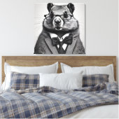 Klugscheißer Waldmurmeltier Leinwanddruck (Insitu (Schlafzimmer))