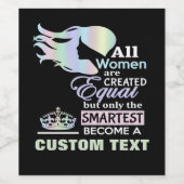 Klügste Frauen - Beruf, Rolle, Titel, Weinetikett (Einzelnes Label)