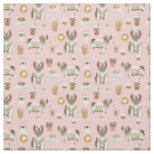 Klumber spanischer Kaffeeliebhaber Rosa Stoff (Muster)