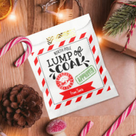 Klumpen Coal lustiges Weihnachtsgeheimnis Weihnach Geschenktütchen