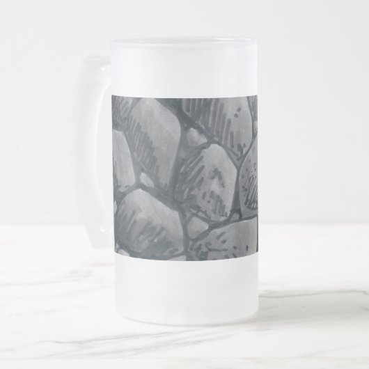 Klumpen der mattierten Tasse Kohle (Vorderseite Links)