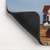 Klumpen-helles Leuchtturm-Kap Neddick Maine Mousepad (Ecke)
