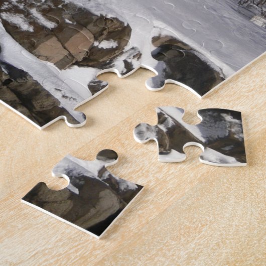 Klumpen im Winter-Puzzlespiel Puzzle (Seite)