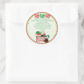 Klumpen Kakaobombe-Etikett, du warst unartig Runder Aufkleber (Tasche)