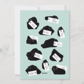 Klumpen Kohle (Republikaner) Feiertagskarte (Rückseite)